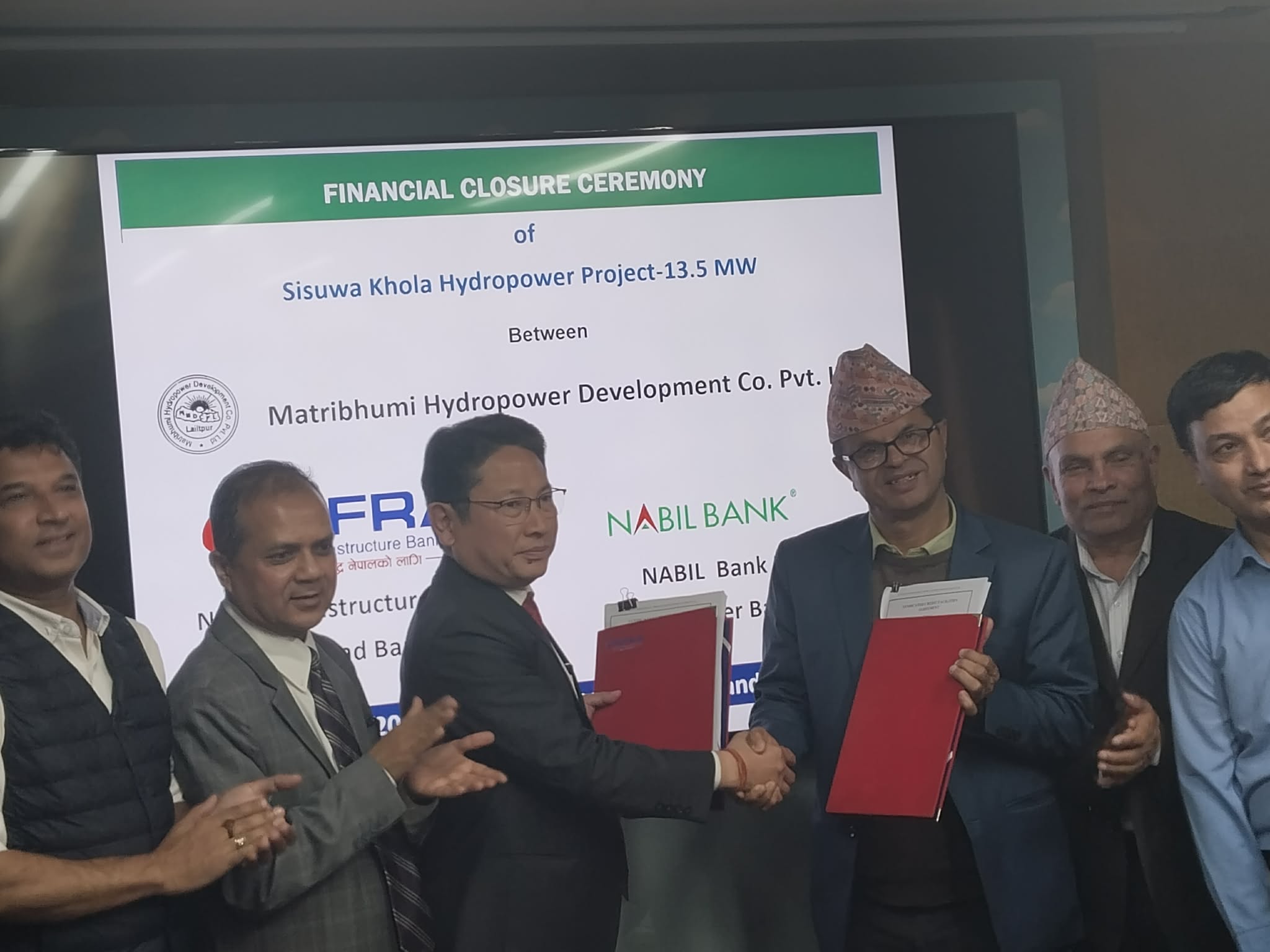 १३.५ मेगावाटको सिसुवाखोला जलविद्युत् आयोजना बन्ने पक्काः निफ्रा र नविल बैंकको २४४ करोड लगानी, भयो ‘फाइनान्सिङ क्लोजर’